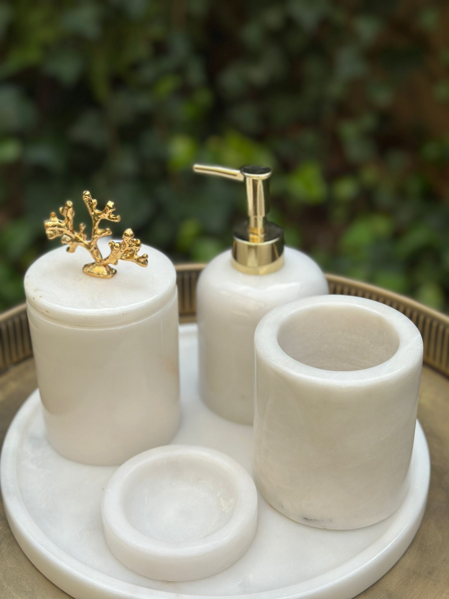 Mercan dekor banyo seti